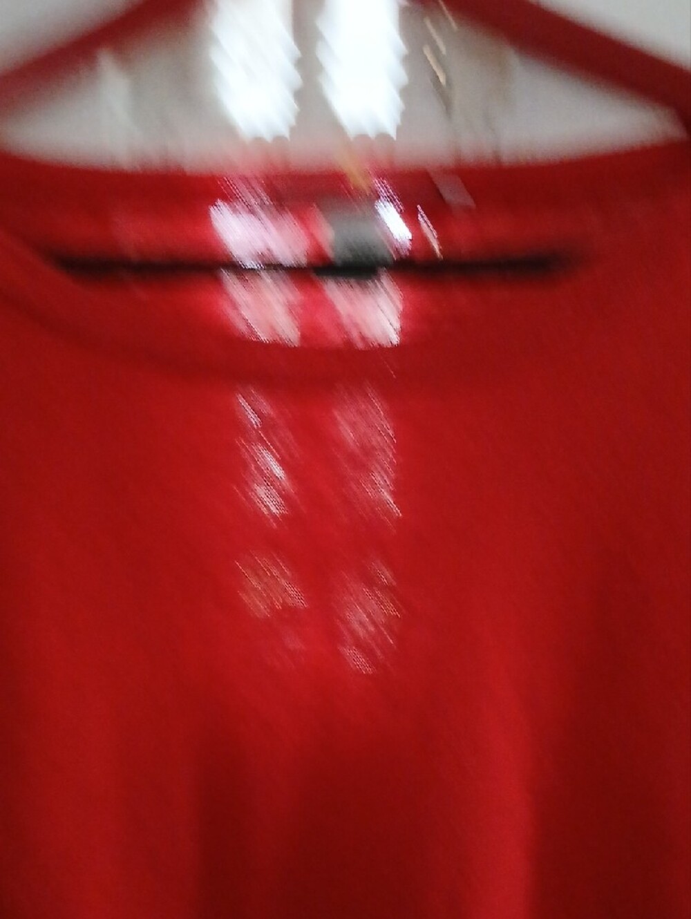 Victoria's Secret Red Long-Sleeve Crewneck Top - Picture 3 of 8